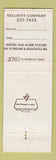 Matchbook Cover - Moling and Associates Alarm Systems Columbus OH