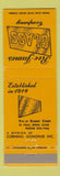 Matchbook Cover - Roe James Glass Corning Donohue St Paul MN
