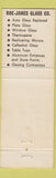 Matchbook Cover - Roe James Glass Corning Donohue St Paul MN