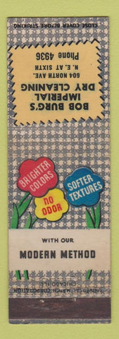 Matchbook Cover - Bob Burg's Imperial Dry Cleaning
