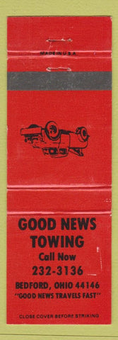 Matchbook Cover - Good News Towing Bedford OH