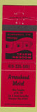 Matchbook Cover - Arrowhead Motel Wauseon OH RED