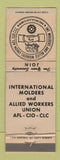 Matchbook Cover - International Molders Union Philadelphia WEAR