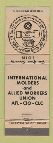 Matchbook Cover - International Molders Union Philadelphia WEAR