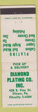 Matchbook Cover - Diamond Plating Stowe PA WEAR