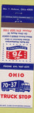 Matchbook Cover - Ohio Truck Stop Mr 76 Electronics Hebron OH oil gas