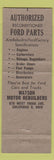 Matchbook Cover - Ford Rebuilt Engines Columbus OH Cleveland Watson