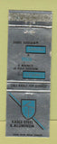 Matchbook Cover - Kasle Steel Aluminum  Detroit Cleveland Chicago WEAR