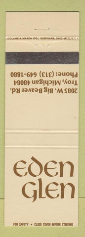 Matchbook Cover - Eden Glen Troy MI