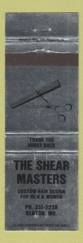 Matchbook Cover - Shear Masters Salon Benton MO WEAR