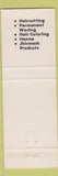Matchbook Cover - Gentlemens Choice Hair Salon Westfield NJ