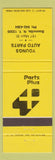 Matchbook Cover - Youngs Auto Parts Boonville NY