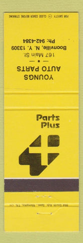 Matchbook Cover - Youngs Auto Parts Boonville NY
