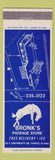 Matchbook Cover - Bronk's Package Store Liquor Fargo ND WEAR