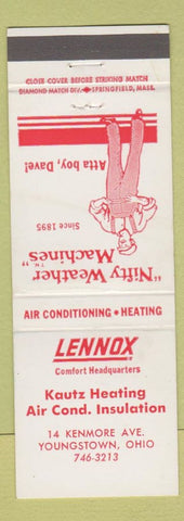Matchbook Cover - Lennox Heating Cooling Youngstown OH