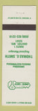 Matchbook Cover - Agri King Gratiot WI feeding programs agriculture farming