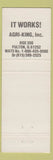 Matchbook Cover - Agri King Gratiot WI feeding programs agriculture farming