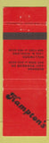 Matchbook Cover - Hampton's Hollywood Burbank CA