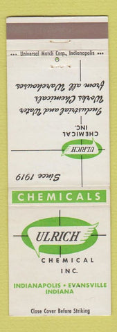 Matchbook Cover - Ulrich Chemical Indianapolis Evansville IN