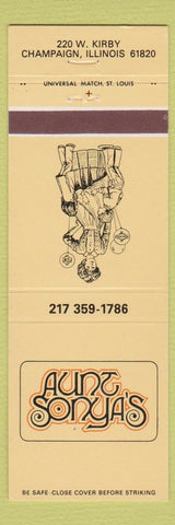 Matchbook Cover - Aunt Sonya's Champaign IL girlie
