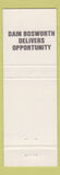 Matchbook Cover - Dain Bosworth Inc Financial Davenport IA