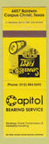 Matchbook Cover - Capitol Bearing Service Corpus Christi TX