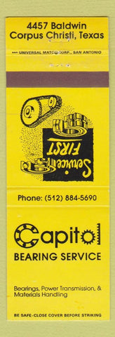 Matchbook Cover - Capitol Bearing Service Corpus Christi TX