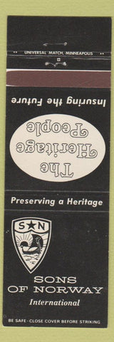 Matchbook Cover - Sons of Norway International Grand Forks ND