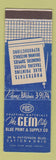 Matchbook Cover - Gem City Blue Print Supply Dayton OH