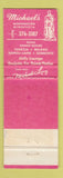 Matchbook Cover - Michael's Restaurant Worthington MN WEAR