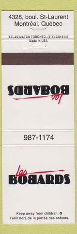 Matchbook Cover - Les Bobards Montreal QC