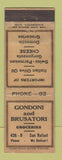 Matchbook Cover - Gondoni and Brusatori Grocery San Rafael CA WORN