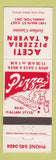 Matchbook Cover - Aceti Pizza Tavern Hamilton ON