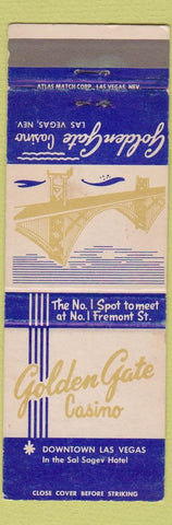 Matchbook Cover - Golden Gate Casino Las Vegas NV WEAR
