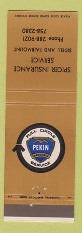 Matchbook Cover - Pekin Insurance Spicer Insurance