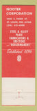 Matchbook Cover - Nooter St Louis MO Steel Alloy Plate WEAR