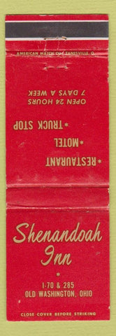 Matchbook Cover - Shenandoah Inn Old Washington OH WEAR