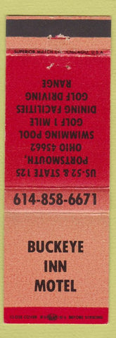 Matchbook Cover - Buckeye Inn Motel Portsmouth OH