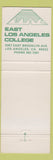 Matchbook Cover - East Los Angeles College Huskies CA