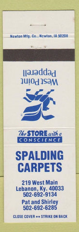 Matchbook Cover - Spalding Carpets Lebanon KY