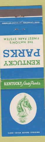 Matchbook Cover - Kentucky State Parks Louisville Lexington Covington