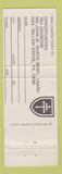 Matchbook Cover - 79th Army Recruiting Bloomsburg PA