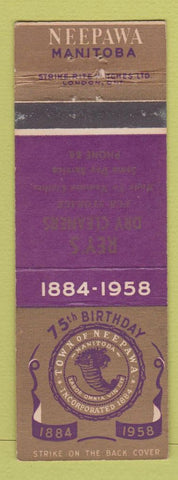 Matchbook Cover - Rey's Dry Cleaners Neepawa MB 1958