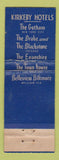 Matchbook Cover - Town House Los Angeles CA WORN