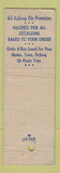 Matchbook Cover - Leb's Restaurant Jacksonville FL Atlanta GA WORN