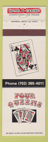 Matchbook Cover - Four Queens Casino Hotel Las Vegas NV