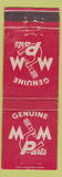Matchbook Cover - Mining Machine Parts Medina OH WORN