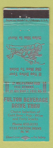 Matchbook Cover - Fulton Beverage Liquor WEAR