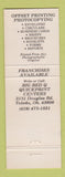 Matchbook Cover - Big Red Quick Printer Centers Troy MI