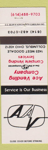 Matchbook Cover - Ace Vending Columbus OH